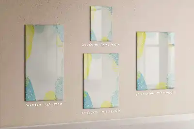 Pizarra magnética de cristal borrable con marco decorativo