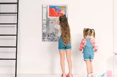 Pizarra magnética decorativa con rotulador diseño de hojas de palma