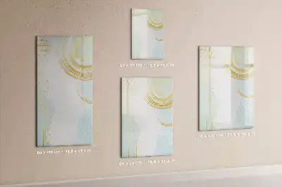 Pizarra magnética de cristal diseño con abstracción decorativa