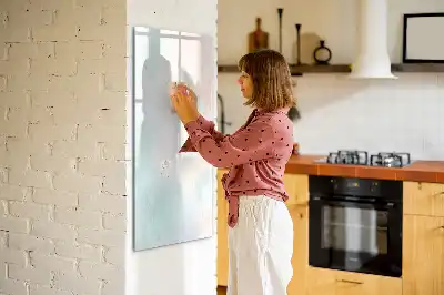 Pizarra magnética decorativa con rotulador diseño de abstracción pastel