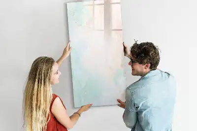 Pizarra magnética decorativa con rotulador diseño de abstracción pastel