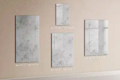 Pizarra magnética decorativa con rotulador diseño pared de hormigón