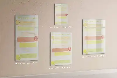 Planificador de menú magnético decorativo con rotulador incluido