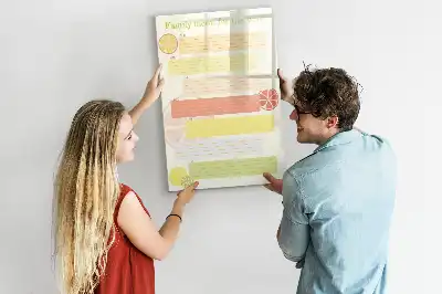 Planificador de menú magnético decorativo con rotulador incluido