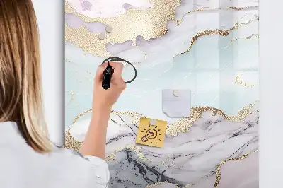 Pizarra magnética decorativa con rotulador diseño de mármol
