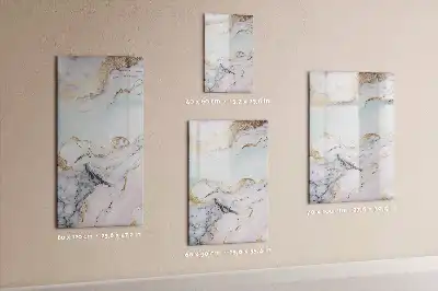 Pizarra magnética decorativa con rotulador diseño de mármol