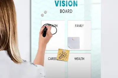 Pizarra magnética decorativa con rotulador planificador de salud