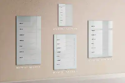 Planificador semanal pizarra magnética decorativa con rotulador