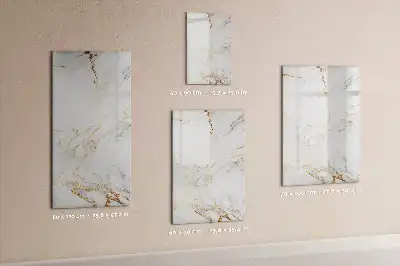 Pizarra magnética decorativa con diseño de mármol y rotulador