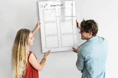 Pizarra magnética borrable de cristal tablero de visión