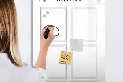 Pizarra magnética borrable de cristal tablero de visión