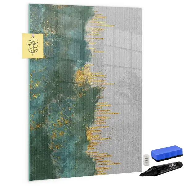 Pizarra magnética decorativa con rotulador con diseño de patrón decorativo