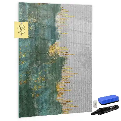 Pizarra magnética decorativa con rotulador con diseño de patrón decorativo