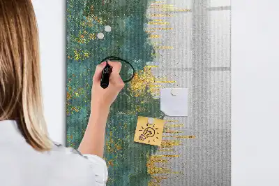 Pizarra magnética decorativa con rotulador con diseño de patrón decorativo