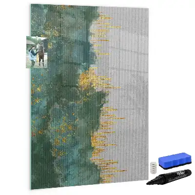 Pizarra magnética decorativa con rotulador con diseño de patrón decorativo
