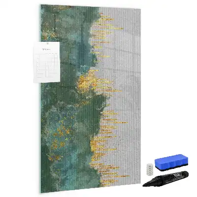 Pizarra magnética decorativa con rotulador con diseño de patrón decorativo