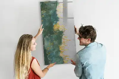 Pizarra magnética decorativa con rotulador con diseño de patrón decorativo