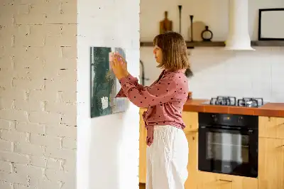 Pizarra magnética decorativa con rotulador con diseño de patrón decorativo