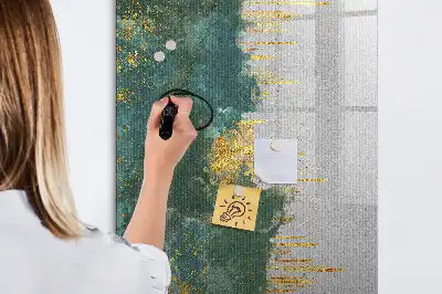 Pizarra magnética decorativa con rotulador con diseño de patrón decorativo