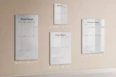 Planificador semanal pizarra magnética decorativa con rotulador