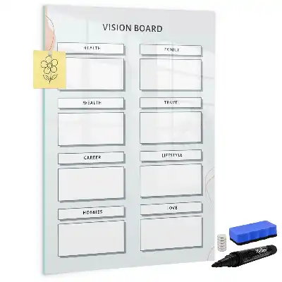 Pizarra magnética decorativa con rotulador incluida para tablero de visión