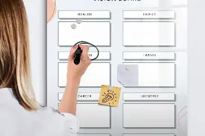 Pizarra magnética decorativa con rotulador incluida para tablero de visión