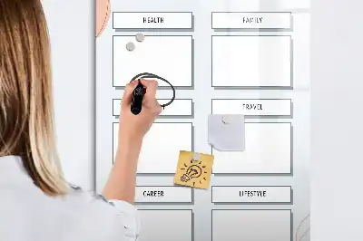 Pizarra magnética decorativa con rotulador incluida para tablero de visión