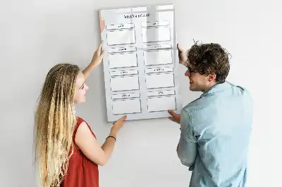 Pizarra magnética decorativa con rotulador incluida para tablero de visión