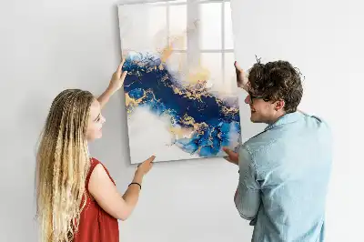 Pizarra magnética decorativa con rotulador de diseño mármol absoluto