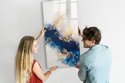 Pizarra magnética decorativa con rotulador de diseño mármol absoluto