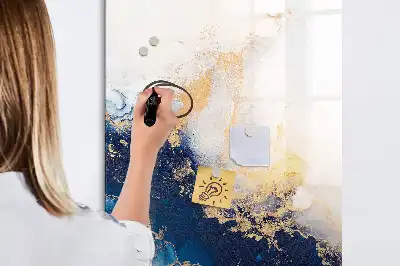 Pizarra magnética decorativa con rotulador de diseño mármol absoluto