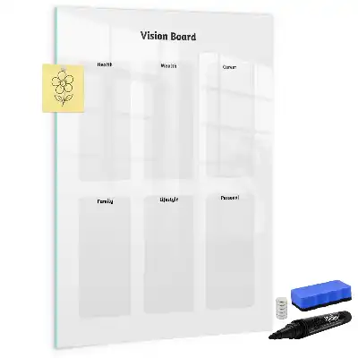 Pizarra magnética decorativa con rotulador tablero de visión