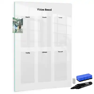 Pizarra magnética decorativa con rotulador tablero de visión