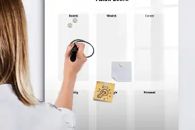 Pizarra magnética decorativa con rotulador tablero de visión