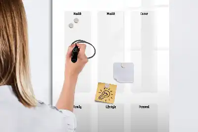 Pizarra magnética decorativa con rotulador tablero de visión