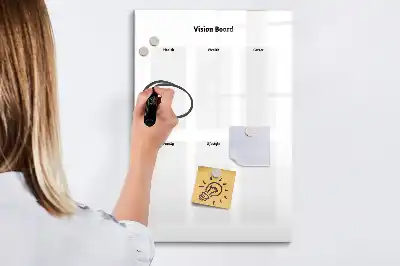 Pizarra magnética decorativa con rotulador tablero de visión
