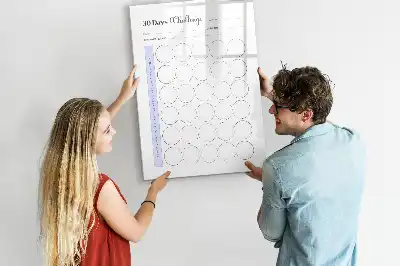 Pizarra magnética decorativa con rotulador planificador mensual de 30 días