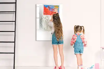 Pizarra magnética decorativa con rotulador con diseño de texto Hola verano
