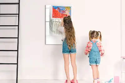 Pizarra magnética decorativa con rotulador con diseño de texto Hola verano