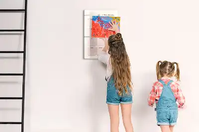 Pizarra magnética de cristal borrable calendario de cumpleaños