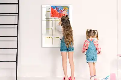 Pizarra magnética de cristal borrable planificador anual