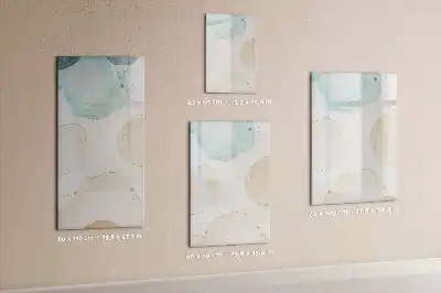 Pizarra magnética decorativa con rotulador diseño de manchas pastel