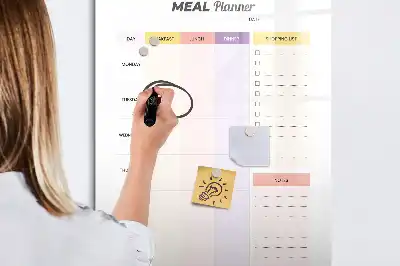 Planificador de nutrición magnético con rotulador decorativo