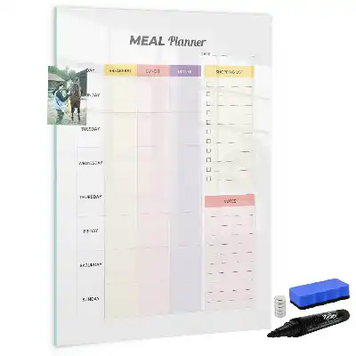 Planificador de nutrición magnético con rotulador decorativo