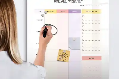 Planificador de nutrición magnético con rotulador decorativo