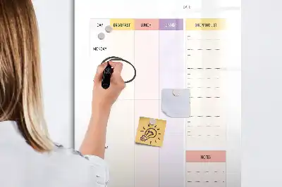 Planificador de nutrición magnético con rotulador decorativo