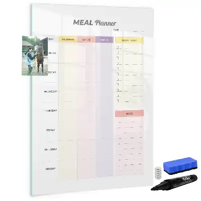 Planificador de nutrición magnético con rotulador decorativo