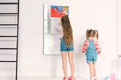 Planificador de comidas de cristal con pizarra magnética borrable