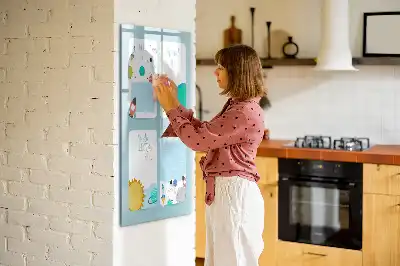 Pizarra magnética decorativa con rotulador planificador galáctico