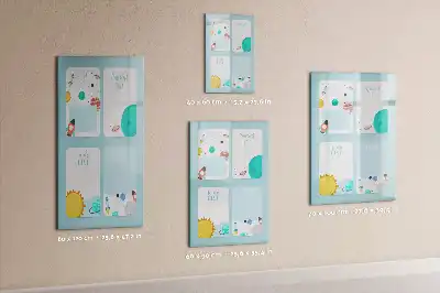 Pizarra magnética decorativa con rotulador planificador galáctico